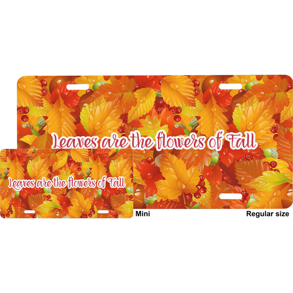 Fall Leaves License Plate (Sizes)