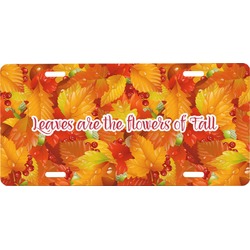 Fall Leaves Front License Plate