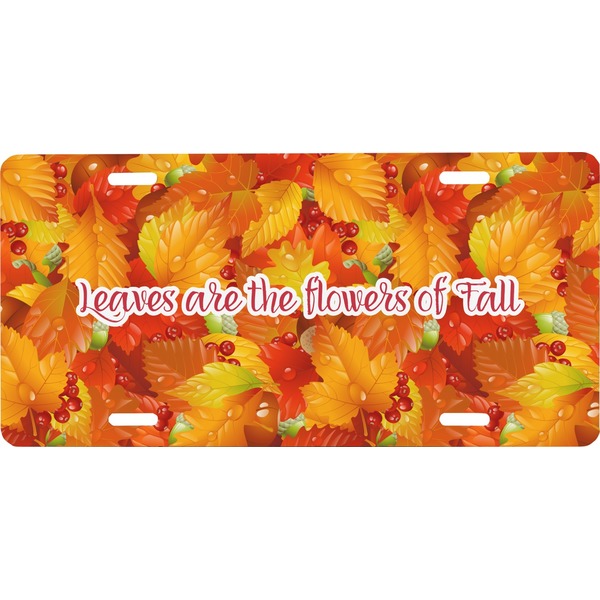 Custom Fall Leaves Front License Plate