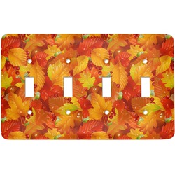 Fall Leaves Light Switch Cover (4 Toggle Plate)