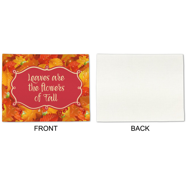 Fall Leaves Linen Placemat - APPROVAL Single (single sided)