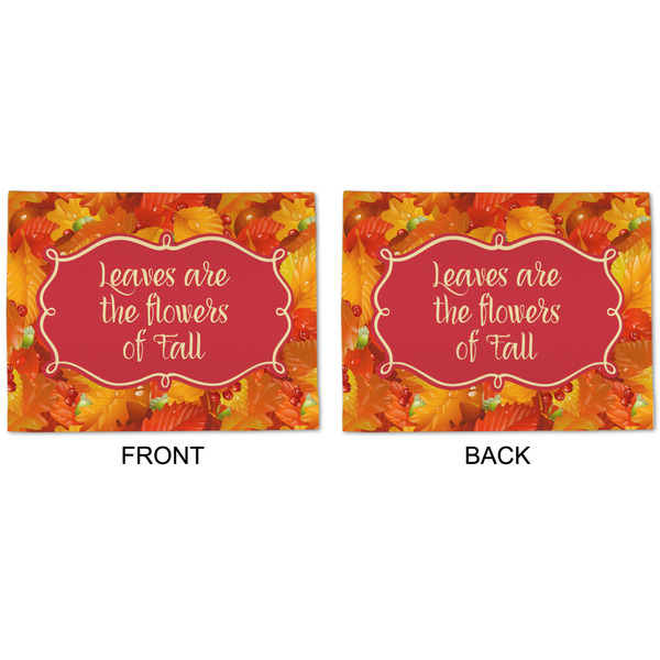 Fall Leaves Linen Placemat - APPROVAL (double sided)