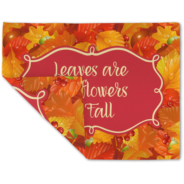 Fall Leaves Linen Placemat - Folded Corner (double side)