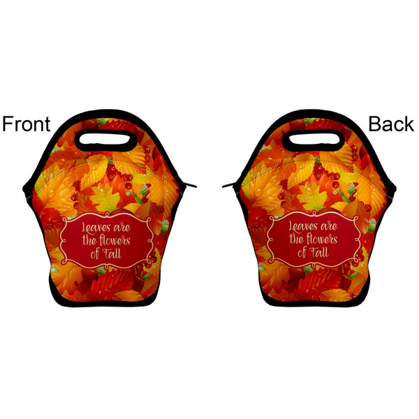 Fall Leaves Lunch Bag - Front and Back