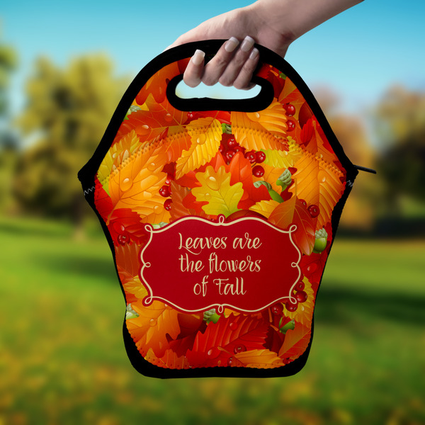 Fall Leaves Lunch Bag - Hand