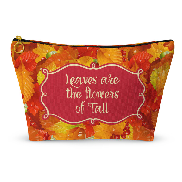 Custom Fall Leaves Makeup Bag
