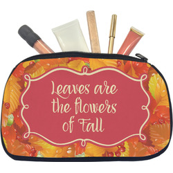 Fall Leaves Makeup / Cosmetic Bag - Medium