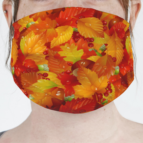 Custom Fall Leaves Face Mask Cover