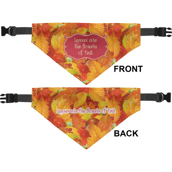 Fall Leaves Medium Dog Bandana Approval