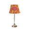 Fall Leaves Poly Film Empire Lampshade - On Stand