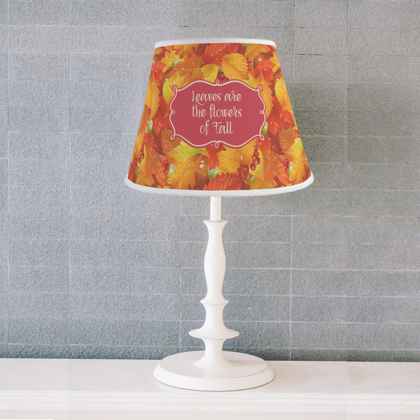 Fall Leaves Poly Film Empire Lampshade - Lifestyle