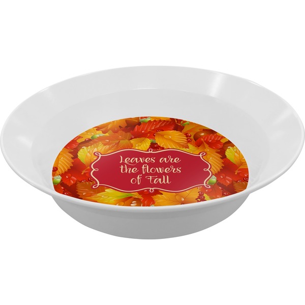 Custom Fall Leaves Melamine Bowl