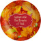 Fall Leaves Melamine Plate 8 inches