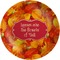 Fall Leaves Melamine Plate (Personalized)