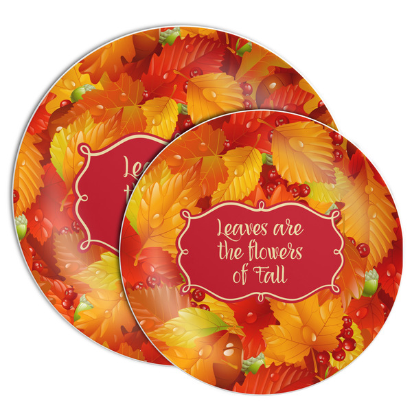 Fall Leaves Melamine Plates - PARENT/MAIN