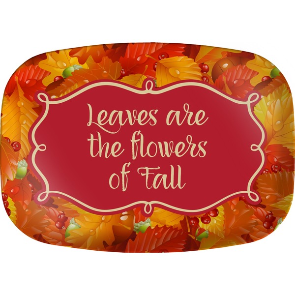 Custom Fall Leaves Melamine Platter