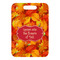 Fall Leaves Metal Luggage Tag - Front Without Strap