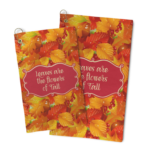 Fall Leaves Microfiber Golf Towel - PARENT/MAIN