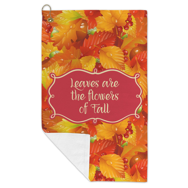 Fall Leaves Microfiber Golf Towels - FOLD