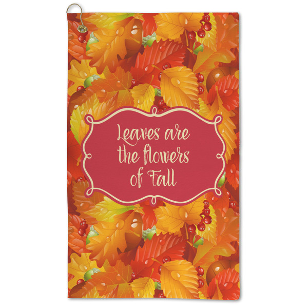 Custom Fall Leaves Microfiber Golf Towel