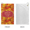 Fall Leaves Microfiber Golf Towels - Small - APPROVAL