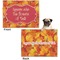 Fall Leaves Microfleece Dog Blanket - Regular - Front & Back