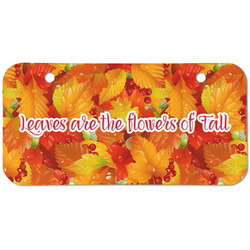 Fall Leaves Mini/Bicycle License Plate (2 Holes)