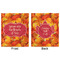 Fall Leaves Minky Blanket - 50"x60" - Double Sided - Front & Back
