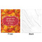 Fall Leaves Minky Blanket - 50"x60" - Single Sided - Front & Back