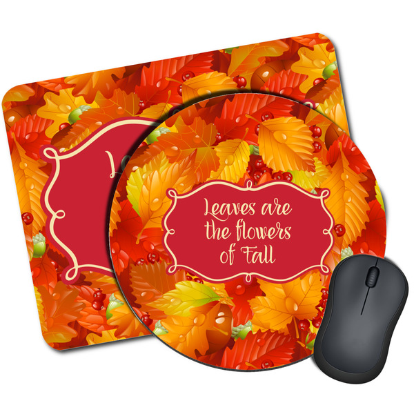 Custom Fall Leaves Mouse Pad