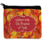 Fall Leaves Neoprene Coin Purse - Front