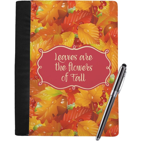 Custom Fall Leaves Notebook Padfolio - Large