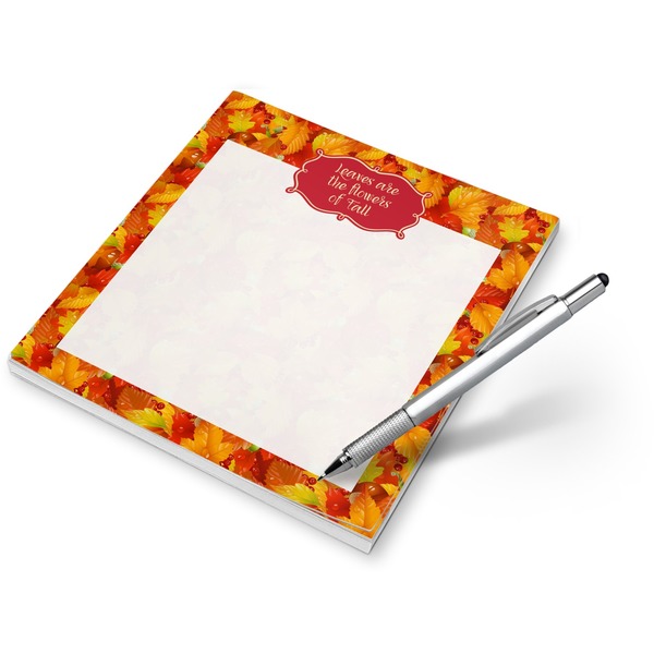 Custom Fall Leaves Notepad