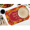 Fall Leaves Octagon Placemat - Single front (LIFESTYLE) Flatlay