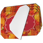Fall Leaves Dining Table Mat - Octagon - Set of 4 (Single-Sided)