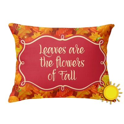 Fall Leaves Outdoor Throw Pillow (Rectangular)