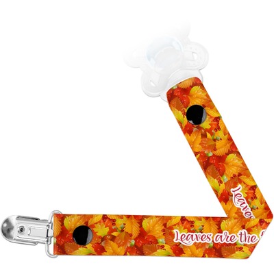Fall Leaves Pacifier Clip