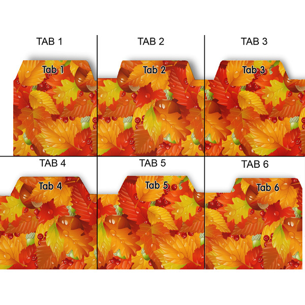Fall Leaves Page Dividers - Set of 6 - Approval
