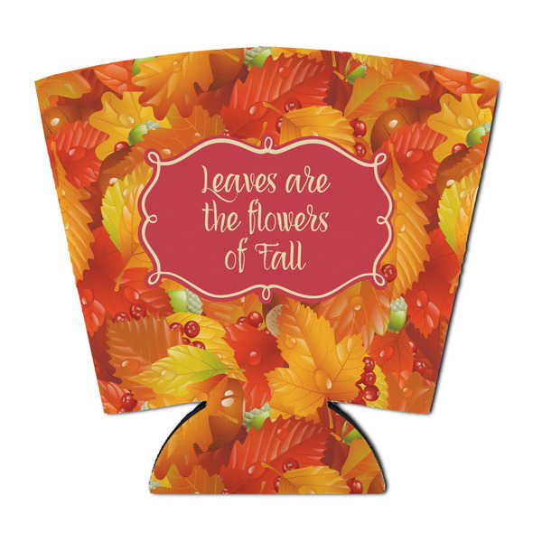 Custom Fall Leaves Party Cup Sleeve - with Bottom