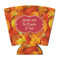 Fall Leaves Party Cup Sleeves - with bottom - FRONT