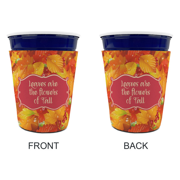 Fall Leaves Party Cup Sleeves - without bottom - Approval