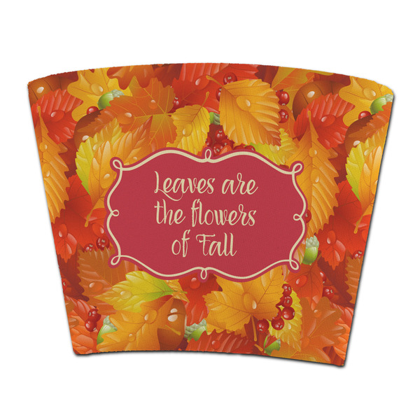 Custom Fall Leaves Party Cup Sleeve - without bottom