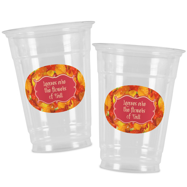 Fall Leaves Party Cups - 16oz - Alt View
