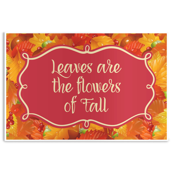 Custom Fall Leaves Disposable Paper Placemats