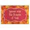 Fall Leaves Disposable Paper Placemat - Front View