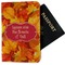 Fall Leaves Passport Holder - Fabric