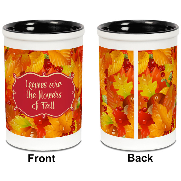 Fall Leaves Pencil Holder - Black - approval