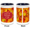Fall Leaves Pencil Holder - Blue - approval
