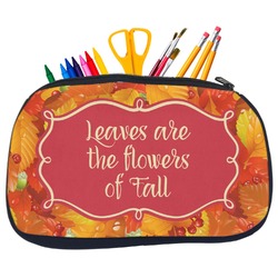 Fall Leaves Neoprene Pencil Case - Medium