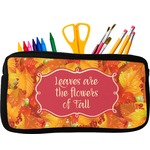 Fall Leaves Neoprene Pencil Case - Small